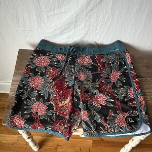 Quiksilver Black and Gray Boardshorts